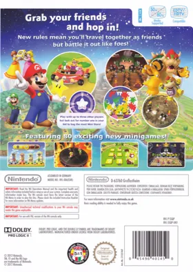 Mario Party 9 box cover back